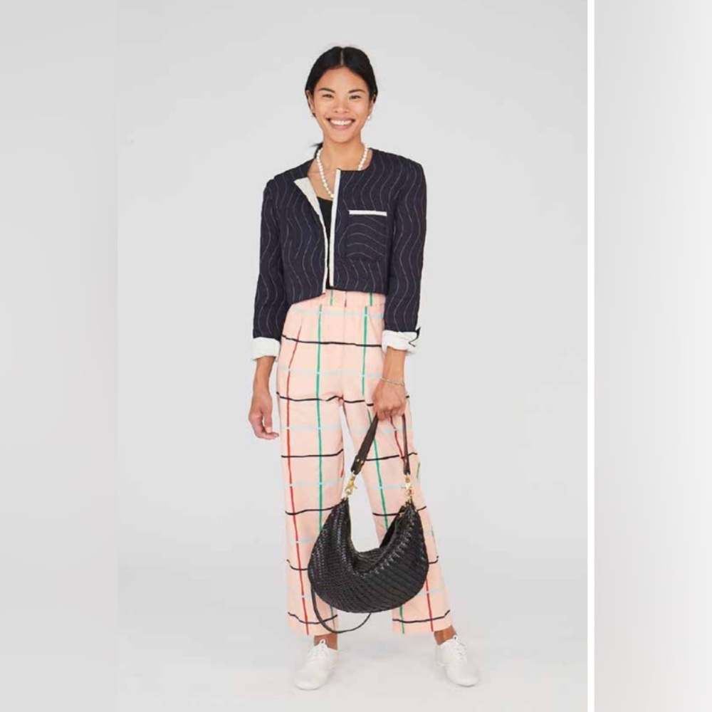 Clare V. Windowpane Pants (M)